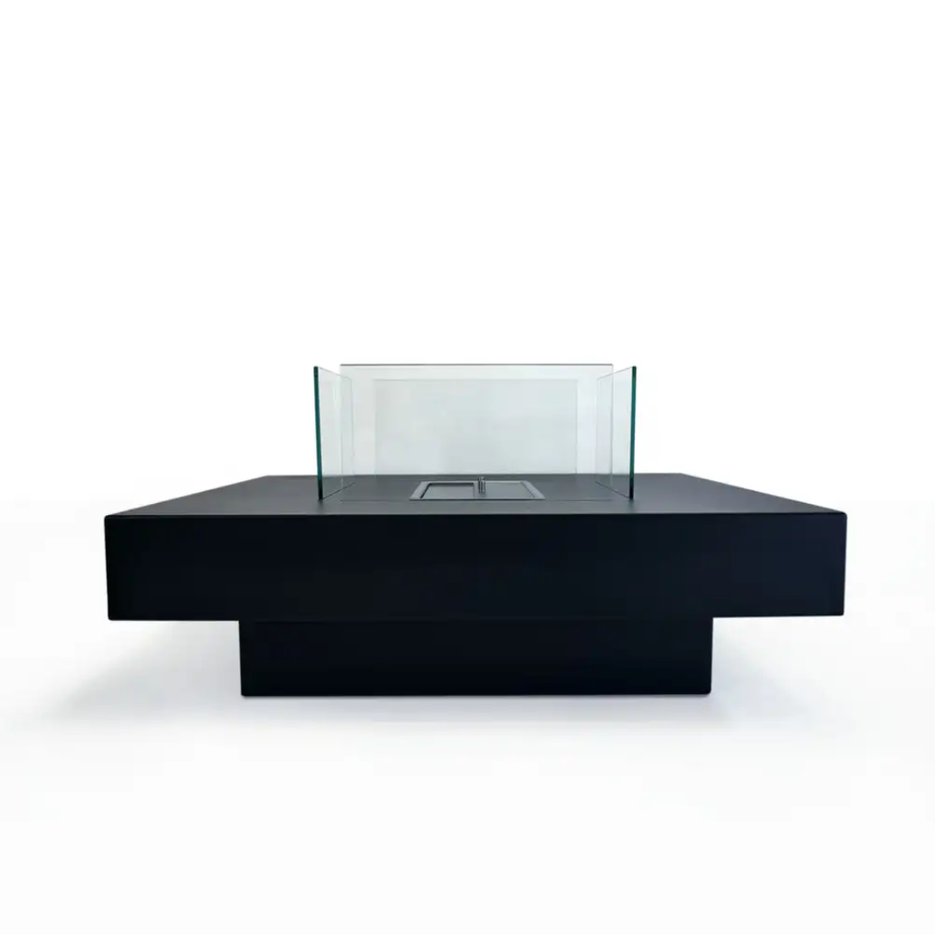 Lareira a Bioetanol de Chão PANAREA – 70x70 cm, Preto