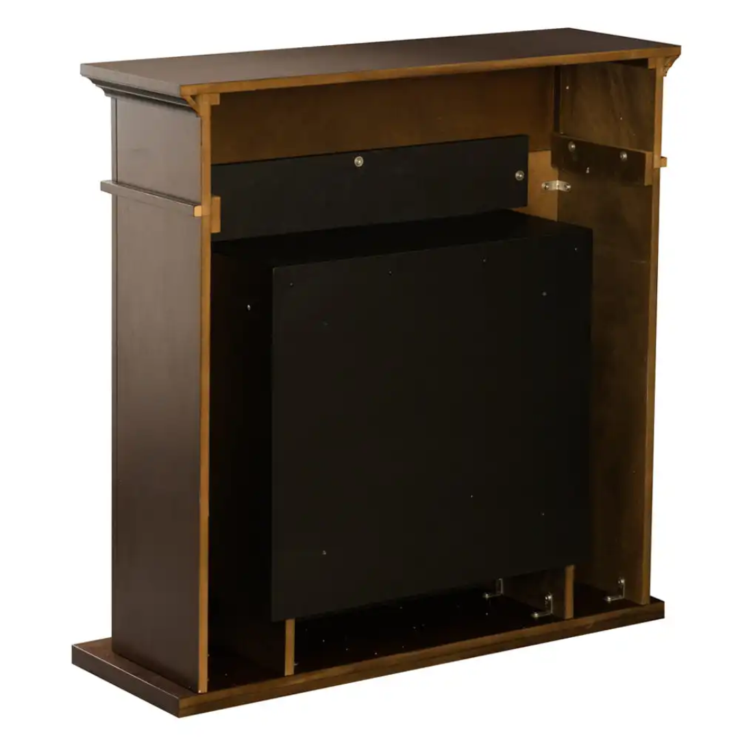 Lareira a Bioetanol de Chão Jefferson Castanha 89,5×90,5 cm – Estilo Clássico