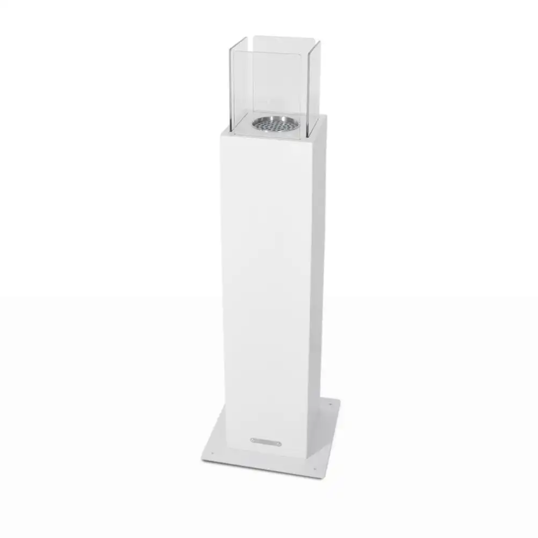 Lareira a Bioetanol CAPRI 110 – Coluna Branca para Interior e Exterior