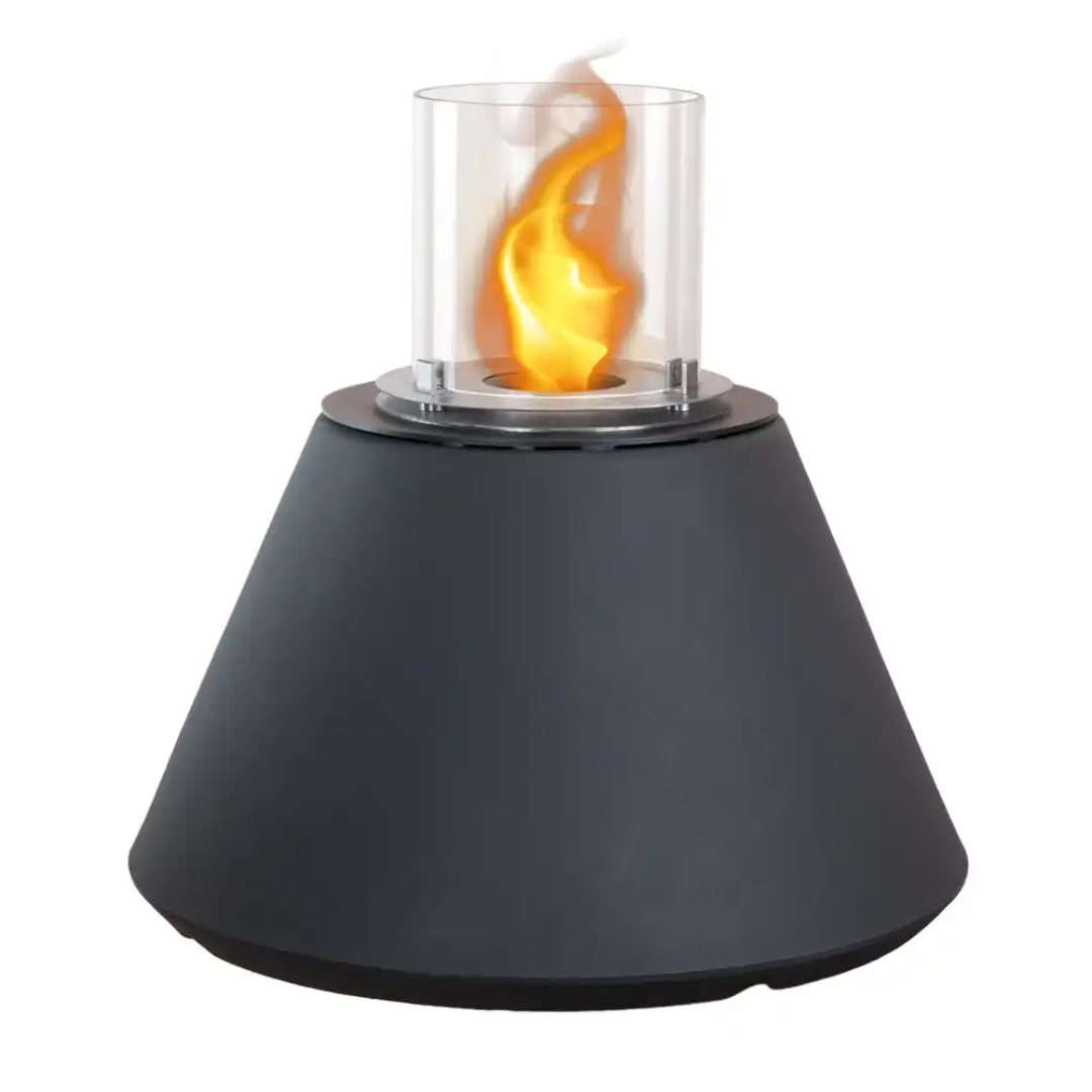 Lareira a Bioetanol de Chão STROMBOLI Anthracite 60 cm – Interior e Exterior