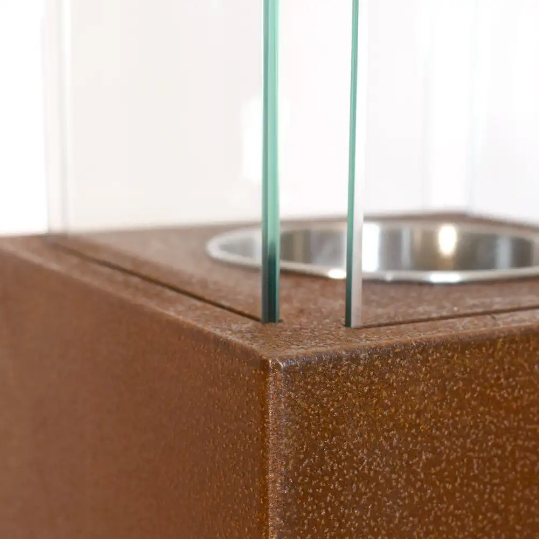 Lareira a Bioetanol Exterior Capri 70 – Fogo de Jardim Moderno