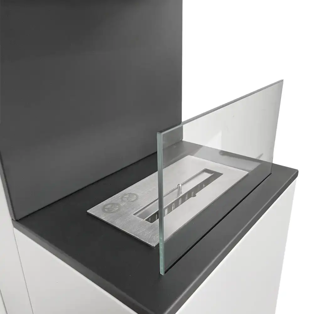 Lareira a Bioetanol de Coluna OSLO – 100 cm, Branco