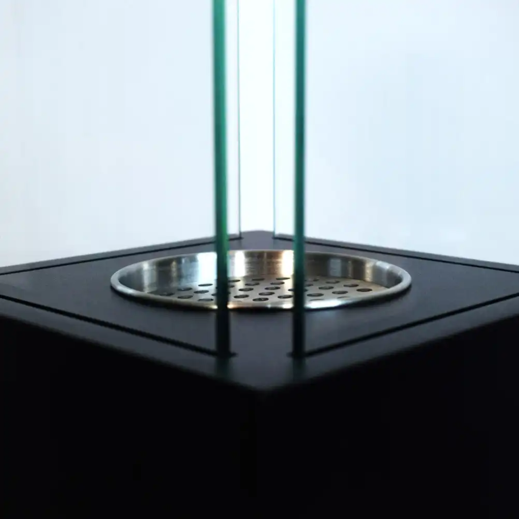 Lareira a Bioetanol CAPRI 110 – Coluna Decorativa Preto 110cm