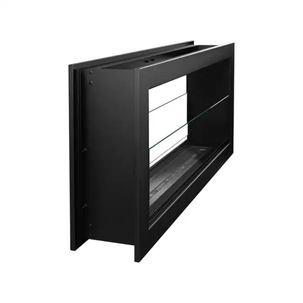 Lareira a Bioetanol de Embutir 90cm Moderna Preta