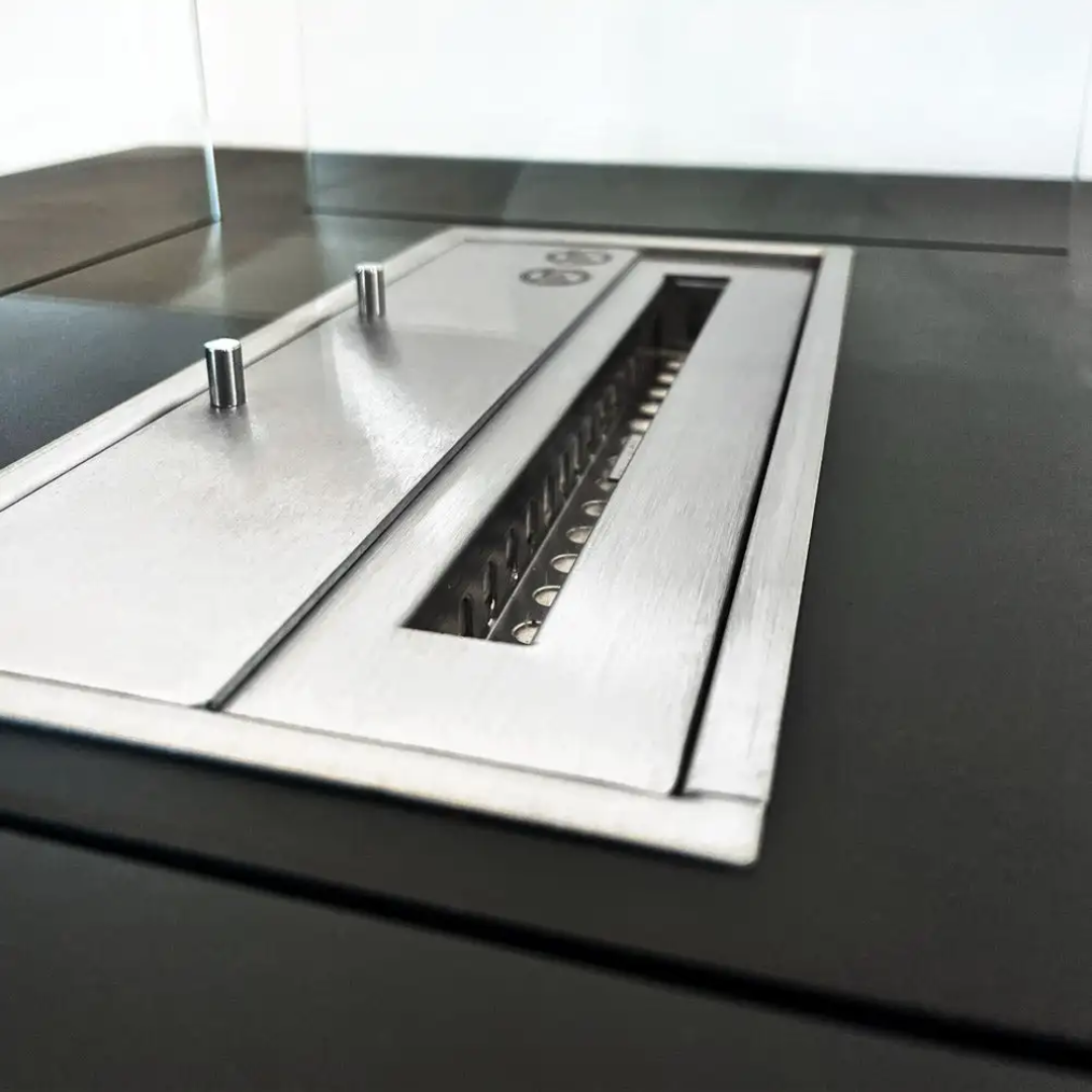 Lareira a Bioetanol de Chão PANAREA – 70x70 cm, Preto