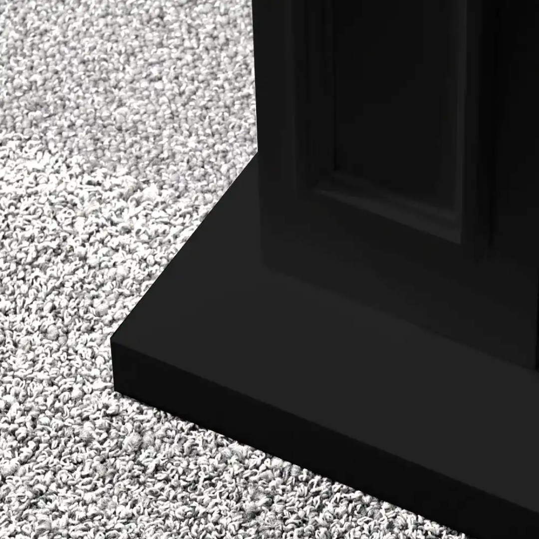 Lareira a Bioetanol de Chão Jefferson Preta 89,5×90,5 cm – Design Clássico