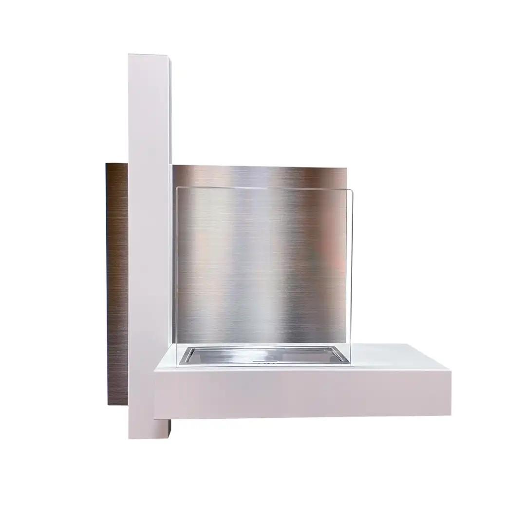 Lareira a Bioetanol de Parede VIENNA 65x75 – Branco