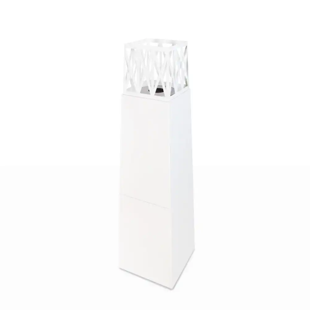 Lareira a Bioetanol Exterior VULCANO Branca 145 cm