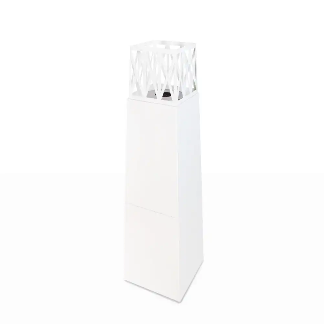 Lareira a Bioetanol Exterior VULCANO Branca 145 cm