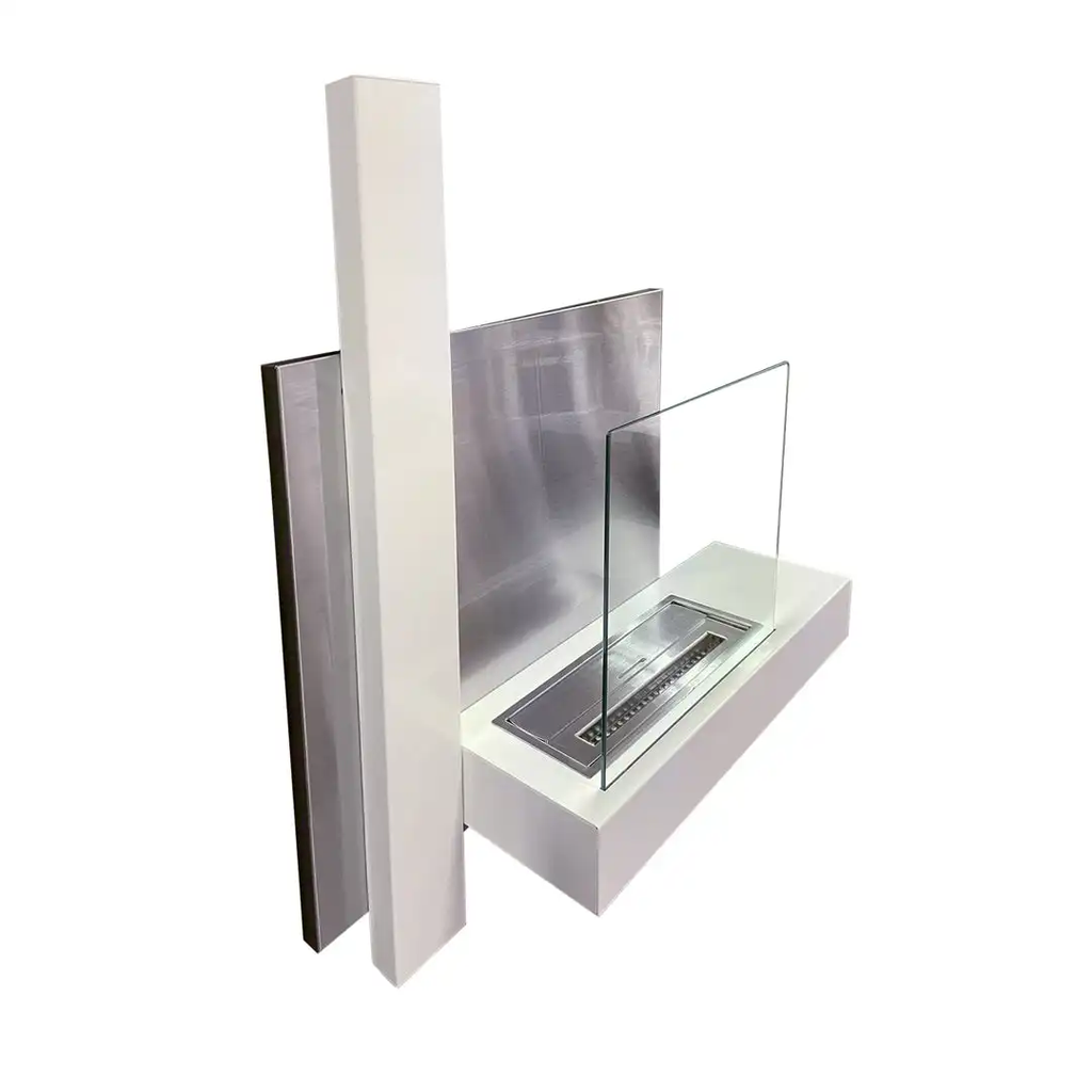 Lareira a Bioetanol de Parede VIENNA 65x75 – Branco