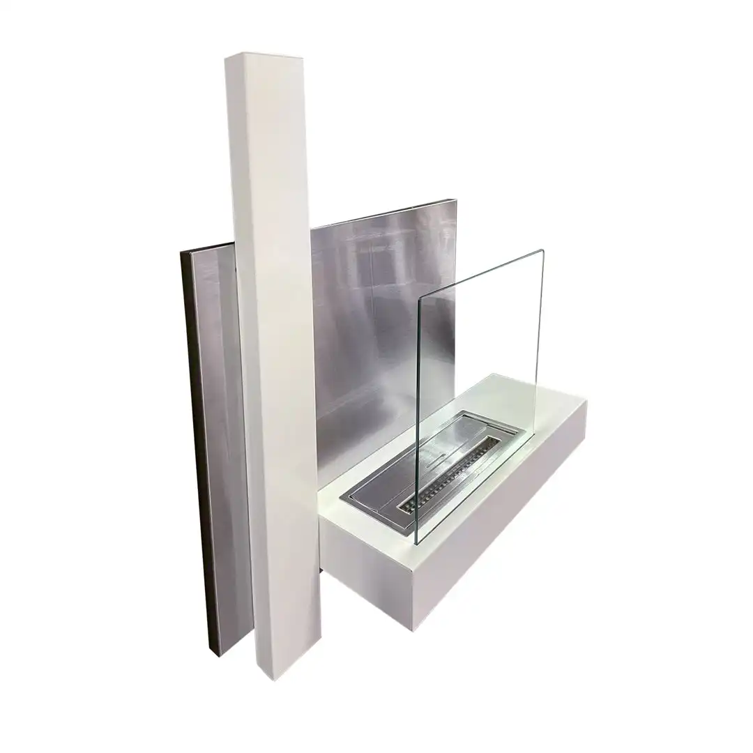 Lareira a Bioetanol de Parede VIENNA 65x75 – Branco
